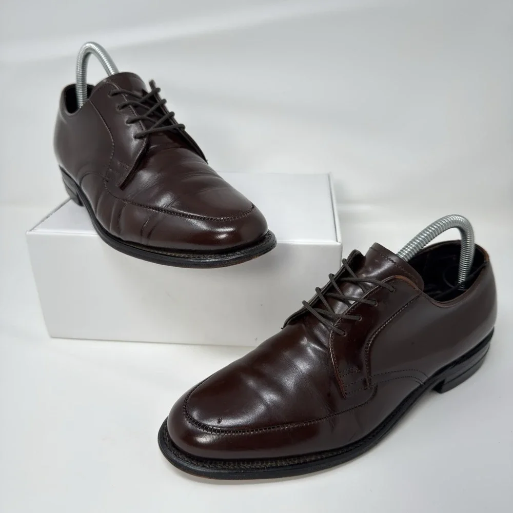 Vintage O'Sullivan Executive Imperials Mens Leather Oxford Size 6.5D Brown USA‎